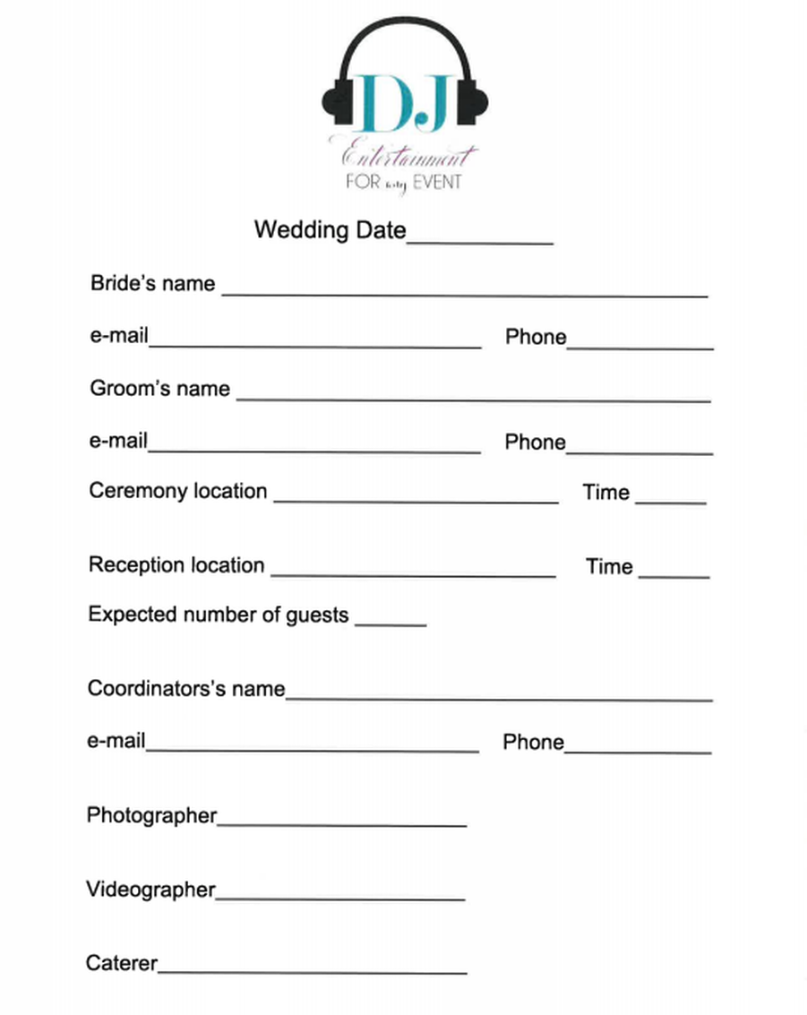 Wedding Information Planner